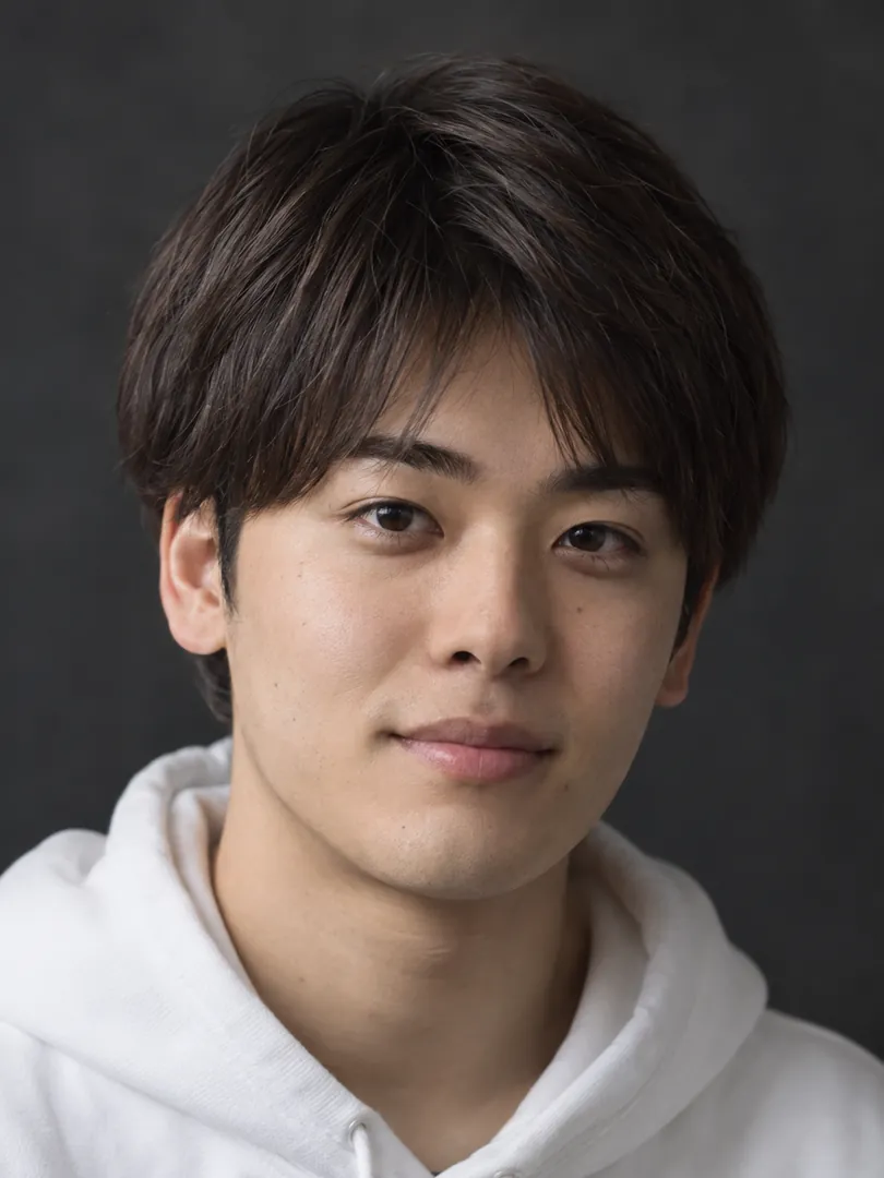 パーカー姿の20代前半の男性のイメージ