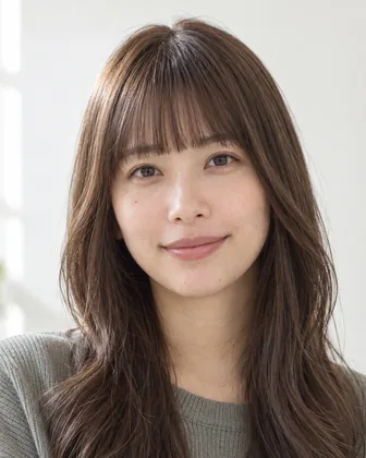 やわらかく落ち着いたブラウンのロングヘアのイメージ