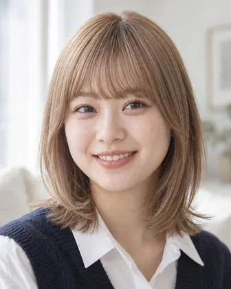 ブリーチなしで明るくしたライトベージュの髪のイメージ