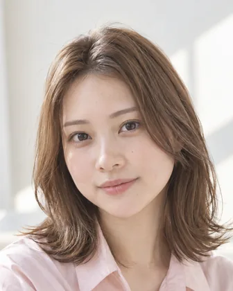 明るめのベージュブラウンの髪のイメージ