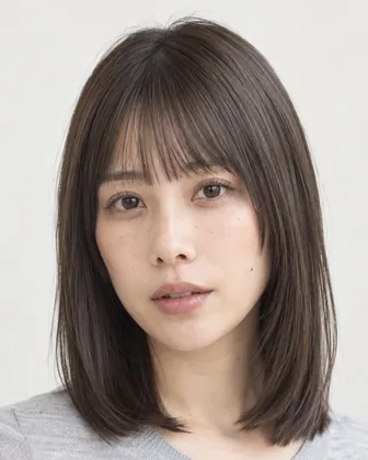 まとまりのあるダークグレージュの髪のイメージ