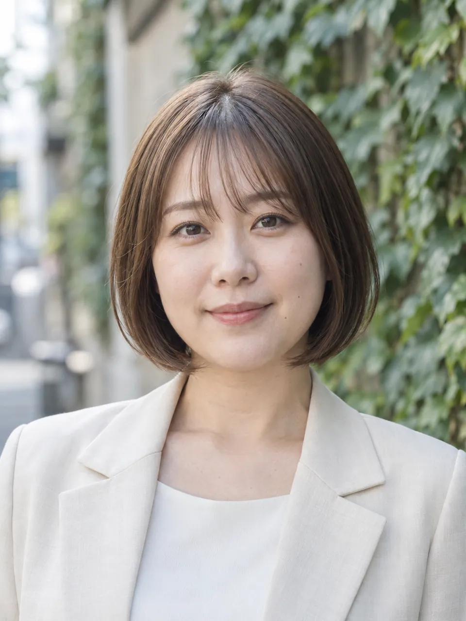 内巻きボブの女性のイメージ