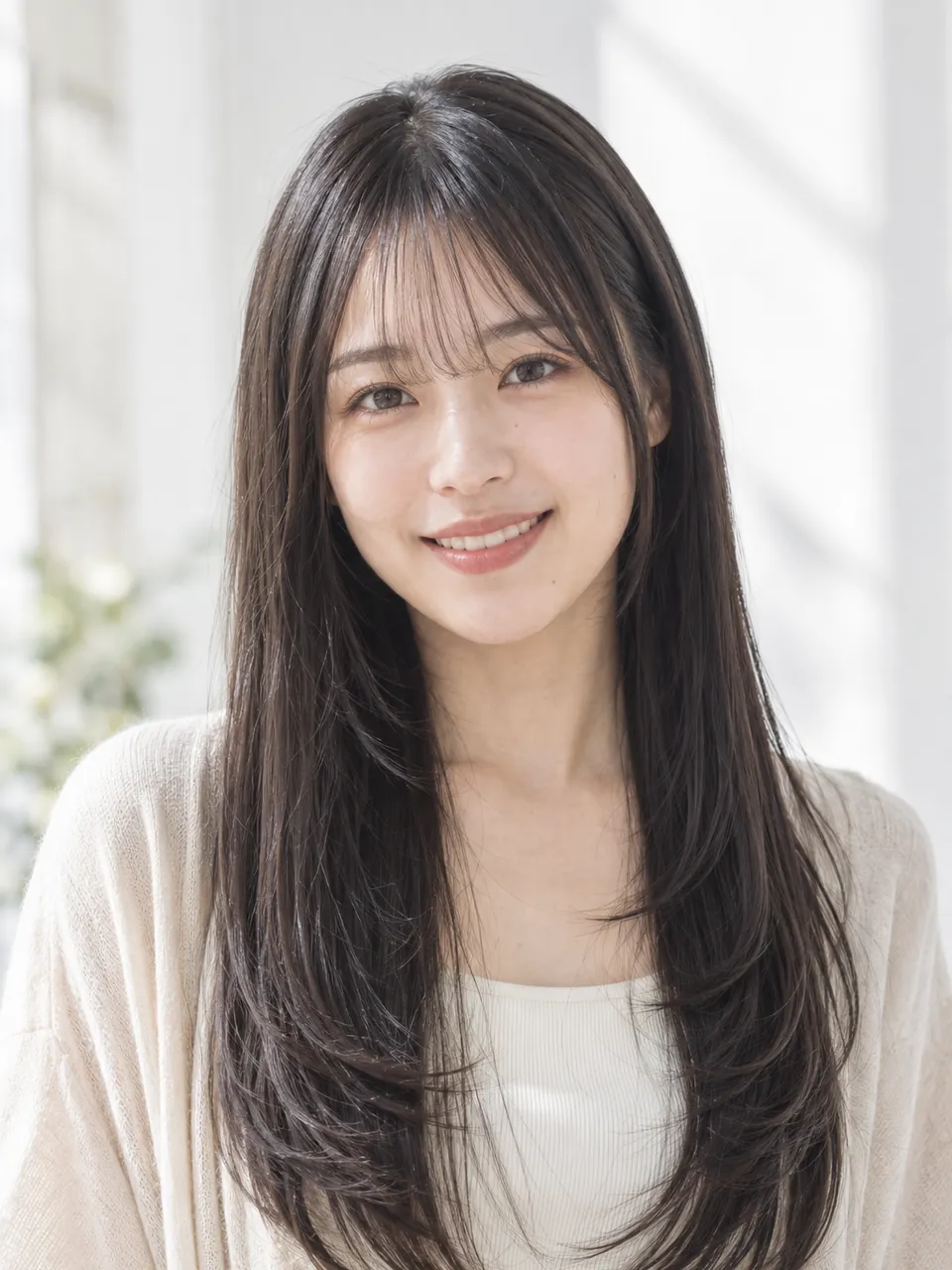 黒髪ロングの女性のイメージ