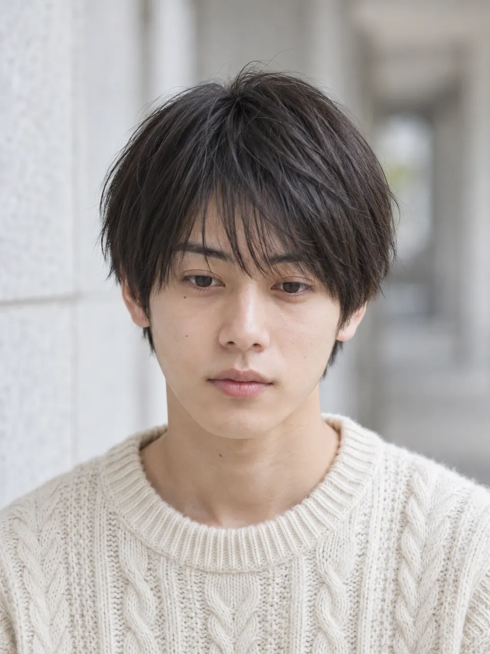 シースルーマッシュの男性